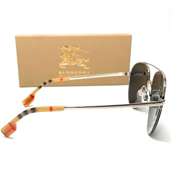 Burberry Pilot 59mm Women\'s Sunglasses! New! main image 4